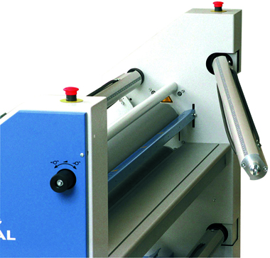 A single heated top roll is adequate for most jobs