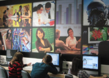 Yorkshire school gets super-sized graphics walls