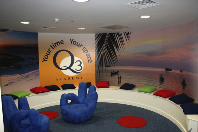Graphic Alliance delivers inspirational graphics to Q3 Academy