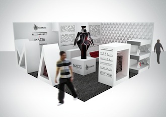 Falconboard used to create 3D structural stand