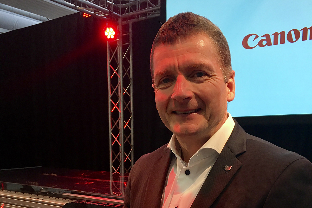 Jeppe Frandsen, executive vice president industrial and production solutions, Canon Europe