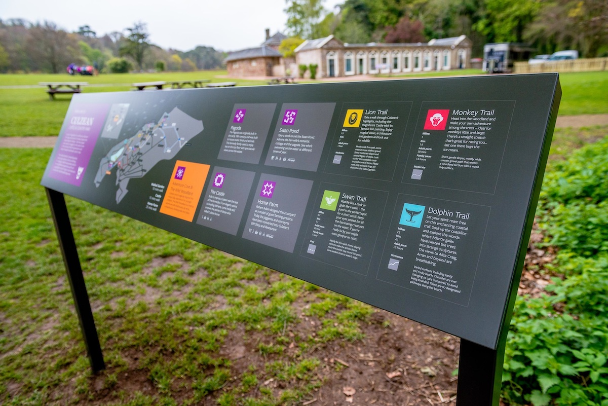 Inspirational Culzean Castle signage job completed