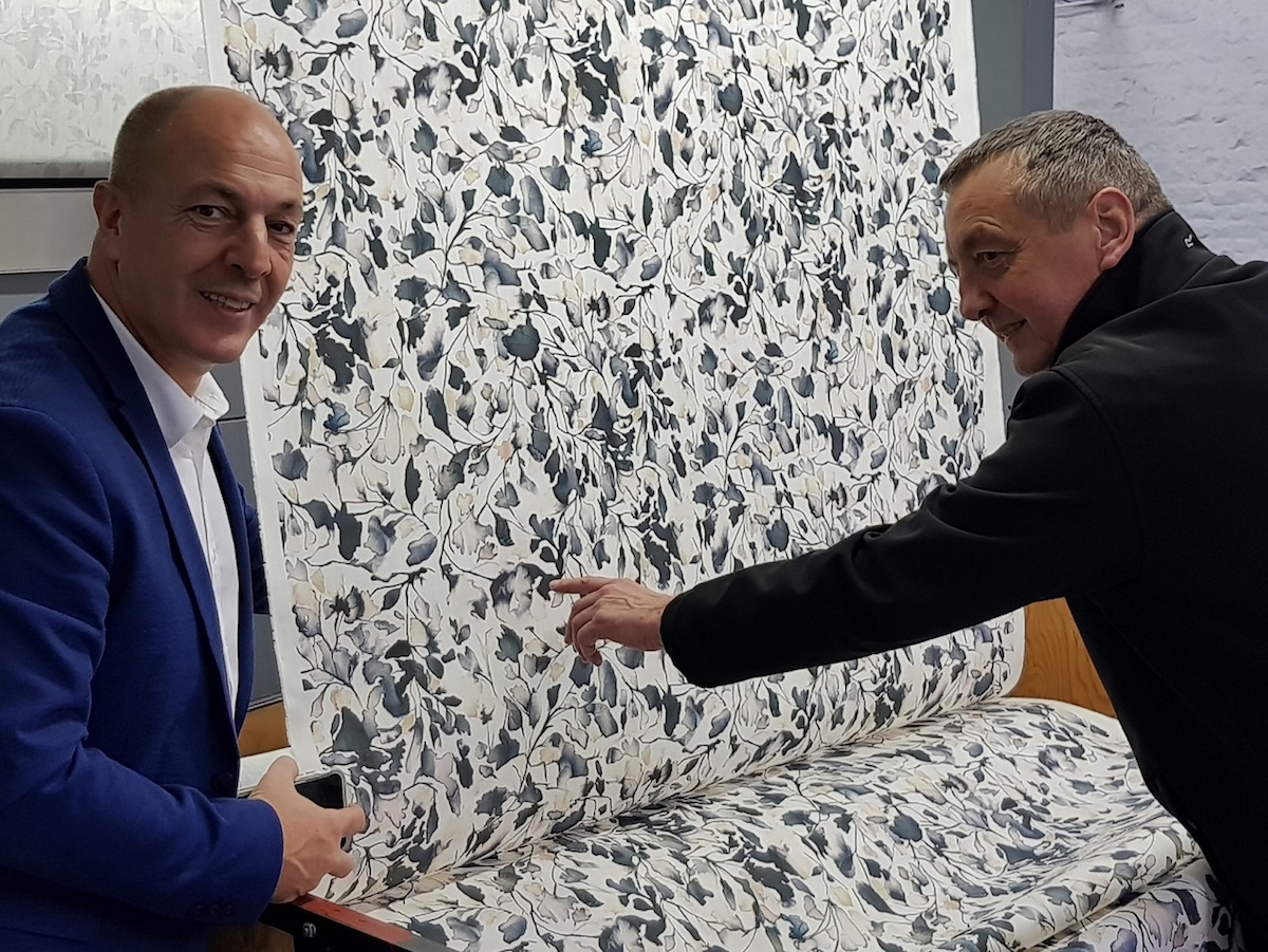 UK fabric printer trademarks direct-to-fabric print collection