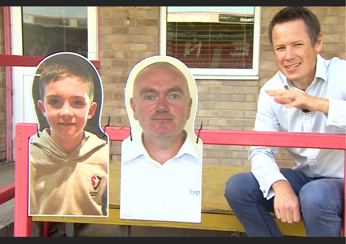 Typecraft Print takes to TV with footie crowd cut-outs