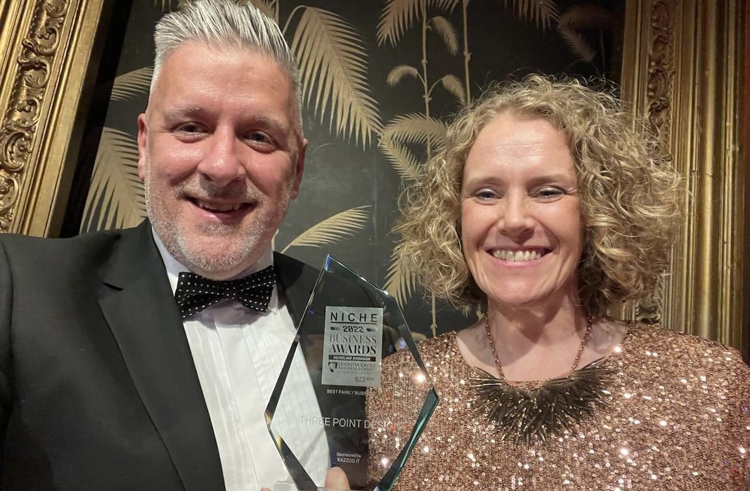 Three Point win best family business gong