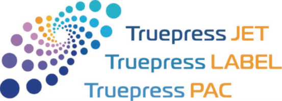 Screen clarifies Truepress printer positioning with new logos