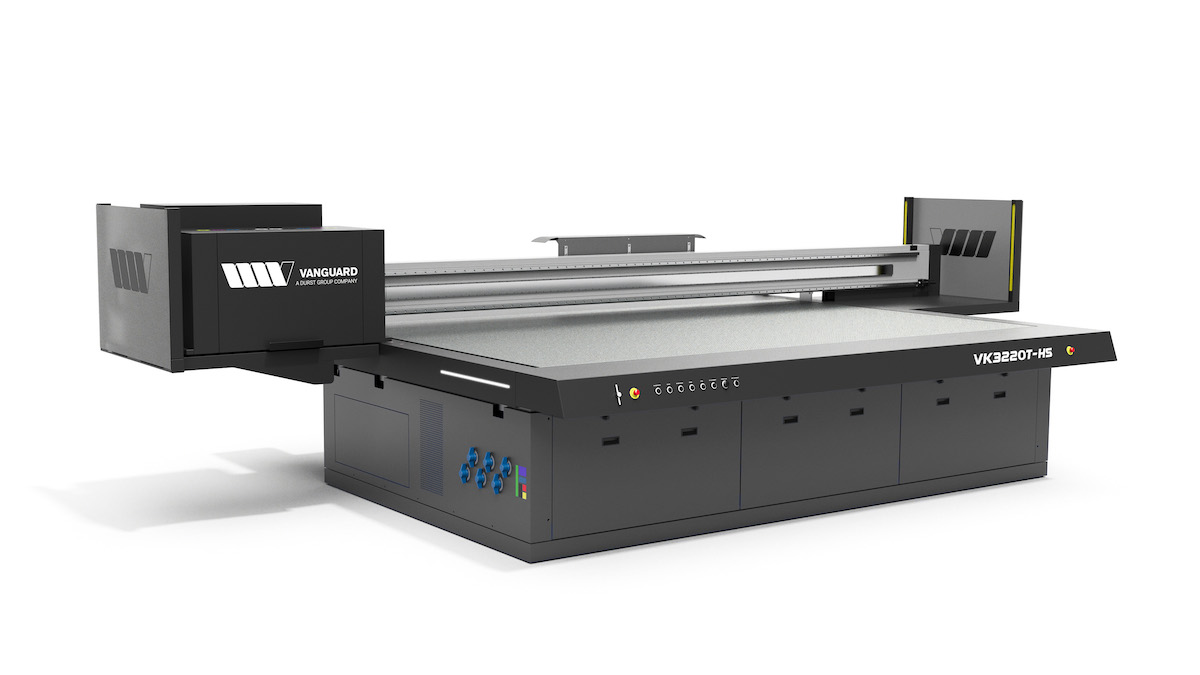Vanguard VK3220T-HS flatbed printer gets first showing