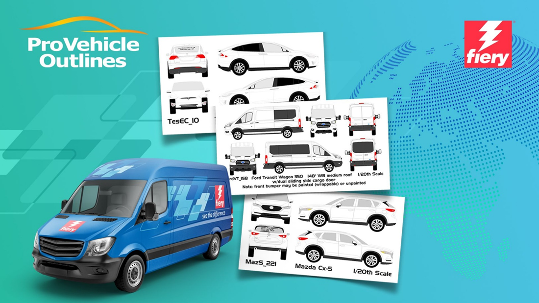 Fiery expands vehicles covered with Pro Vehicle Outline wrap package