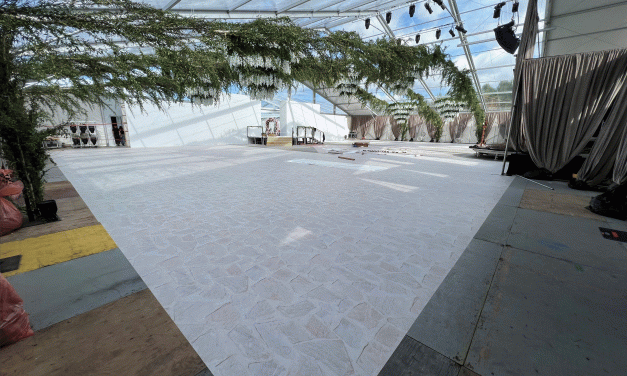 Graphics company TrimSign helps bring wedding celebrations with Drytac’s FloorTac Textures