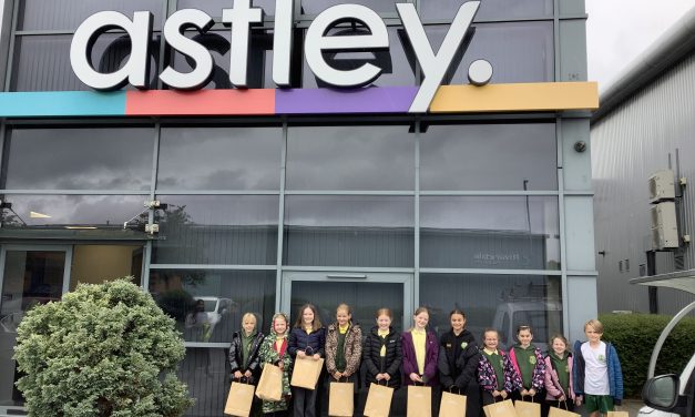 Astley welcomes Harlow Green pupils for sign making experience